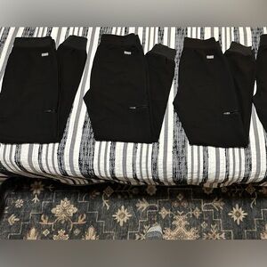 Black Zamora Jogger Scrub Pants (3 pants total)